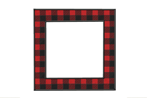 Checkered Square Frame for Monogram