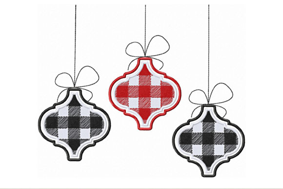 Christmas Checkered Garland of Arabesque