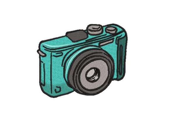 Hand Drawn Illustration of a Camera