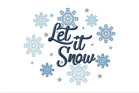 Let It Snow with Snowflakes and Stars