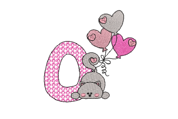 Letter O Cat Sketch