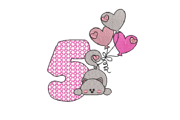 Number 5 Cat Sketch