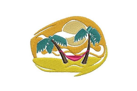 Palm Trees with Hammock