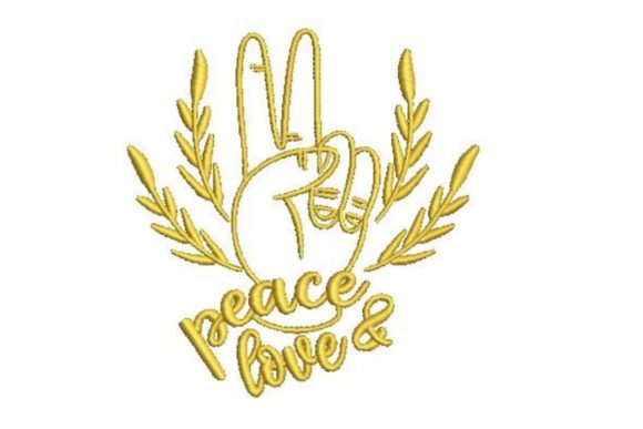 Peace Sign Hand: A Seasonal Embroidery Gem