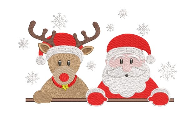 Santa and Deer: A Festive Embroidery Review